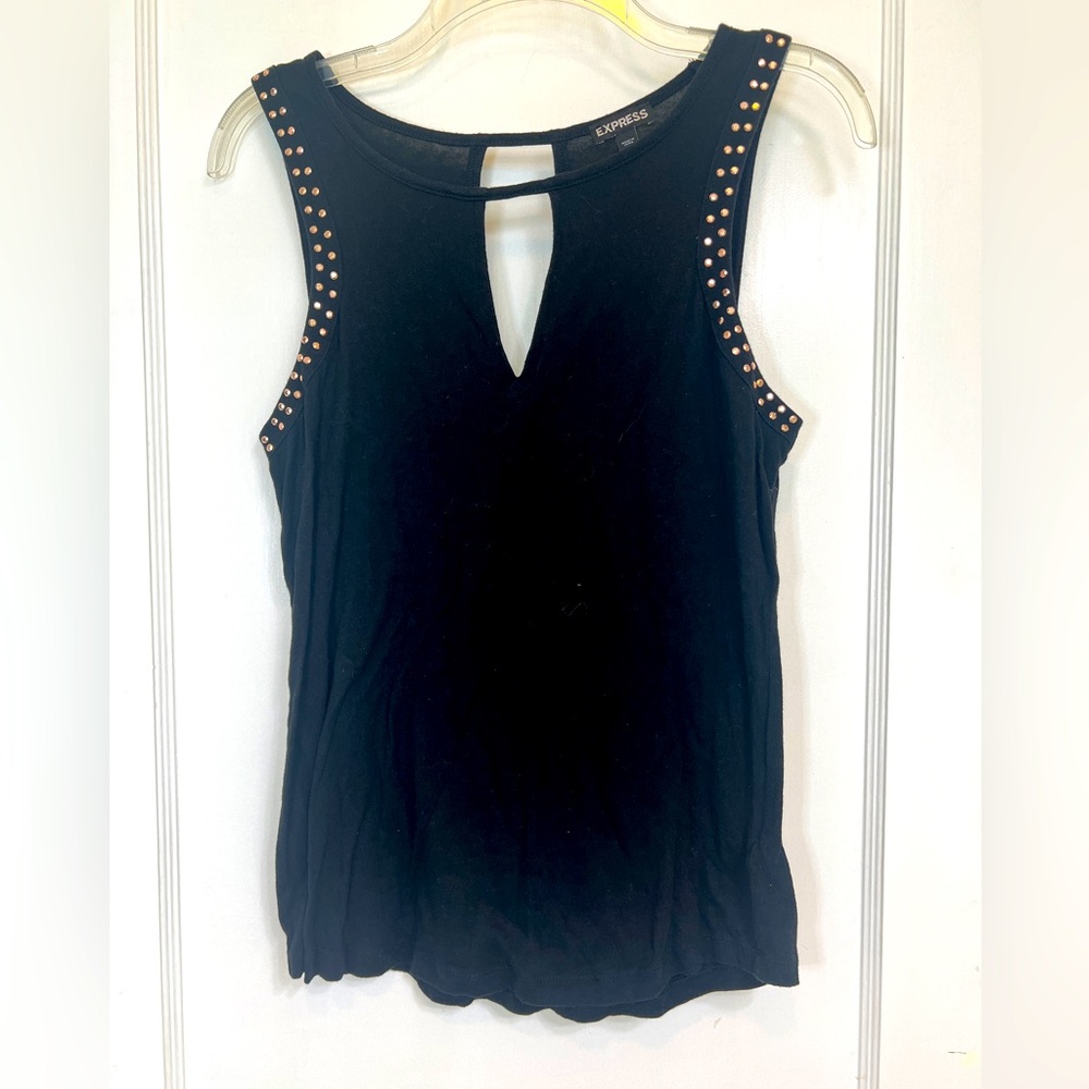 Sexy black studded Express top, size small